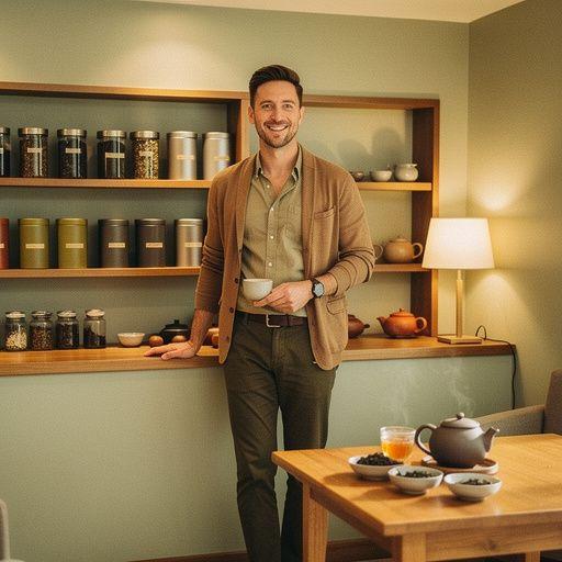 Šilta arbatos puodelio nuotrauka ant medinio stalo, simbolizuojanti kasdienį arbatos vartojimą.