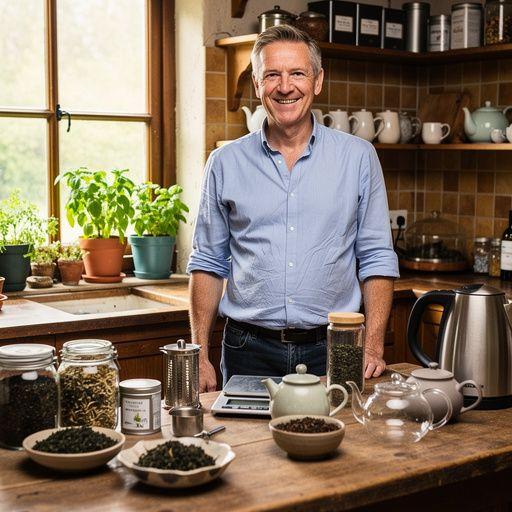 Arbatos lapų artimas planas, pabrėžiantis natūralumą ir kokybę.